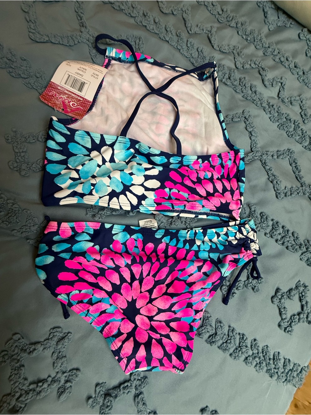 Kanu Surf Floral Bikini in Navy, Pink & Turquoise